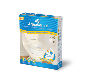 Image du produit AquaSense - Rehausseur pour toilette avec charnière, pour cuvette allongée