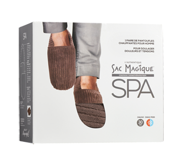 Spa compresse thermothérapeutique pantoufle chauffante pour homme