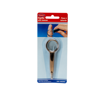 Pince à écharde avec loupe