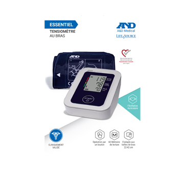 Tensiomètre au bras brassard multitaille UA-651CN, 1 unité – A&D Medical :  Appareil diagnostique