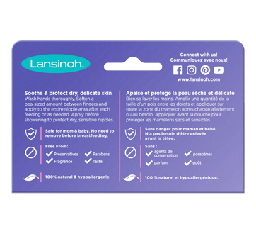 OFFRE Lansinoh Crème Mamelons Lanoline – 40 ml + Lansinoh serviettes d –  roc -->