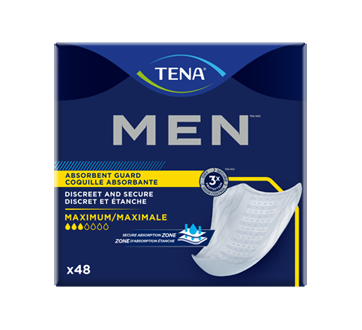 Image 1 du produit Tena - Coquilles absorbantes pour hommes contre l'incontinence absorption moyenne, 48 unités