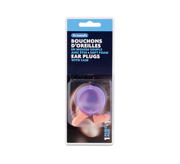 Bouchons d'oreilles en mousse avec étui, 1 unité