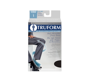 Bas de compression pour femmes, 15-20 mmhg, noir, moyen