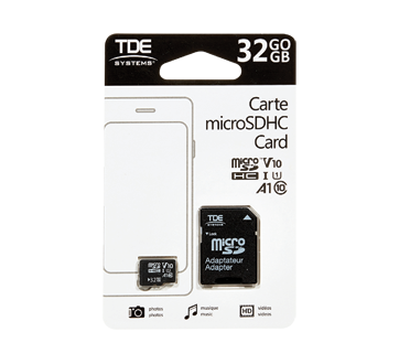 Carte microSDHC, 1 unité, 32 Go