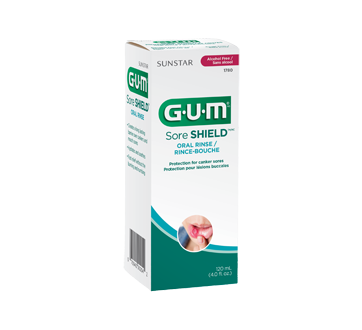 Image du produit G·U·M - Sore Shield rince-bouche protection contre les lésions buccales, 120 ml