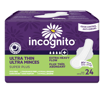 Ultra Mince Super Plus serviettes hygiéniques avec ailes, 24 unités, flux très abondant