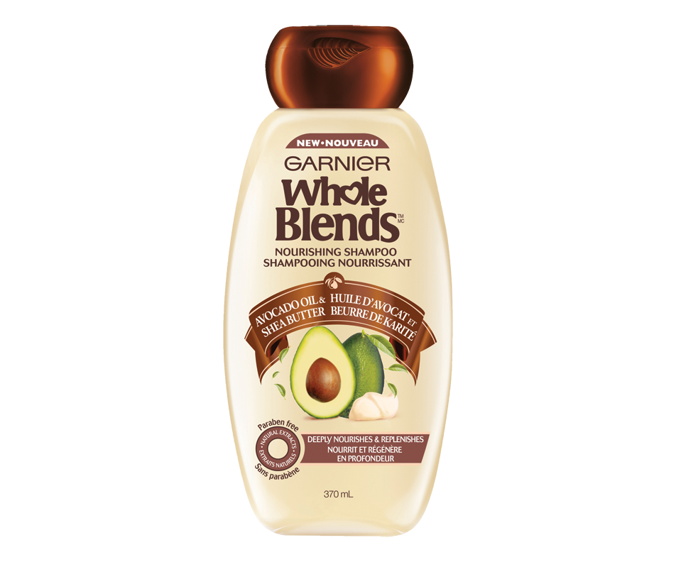 Whole Blends shampooing nourrissant, huile d'avocat et beurre de karité