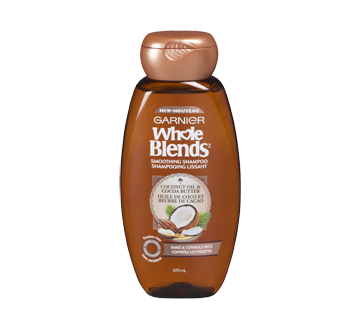 Whole Blends shampooing lissant, 370 ml, huile de coco et beurre de cacao