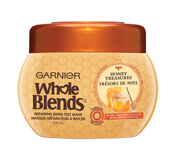 Image du produit Garnier - Whole Blends masque réparateur à rincer, 300 ml, Trésor de miel