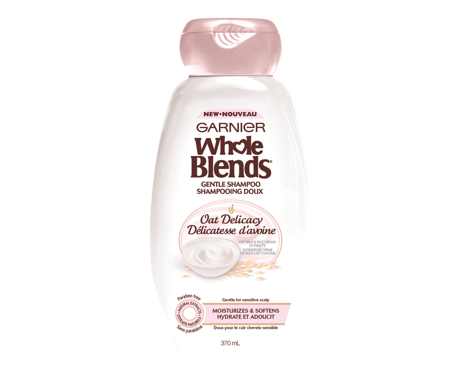 Whole Blends Délicatesse d'Avoine shampooing doux, 370 ml Garnier