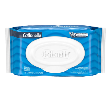 Image 1 du produit Cottonelle - FreshCare débarbouillettes jetables dans les toilettes, 84 unités