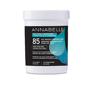 Image du produit Annabelle - Tampons démaquillants maquillage longue tenue & hydrofuge, 85 unités