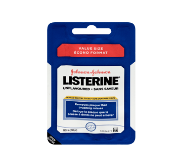 Image du produit Listerine - Soie dentaire cirée sans saveur, 200 verges