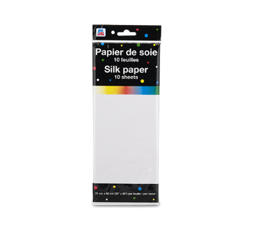 Papier de soie, 10 unités, blanc