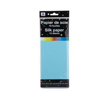 Papier de soie, 10 unités, bleu