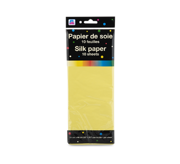 Papier de soie, 10 unités, jaune