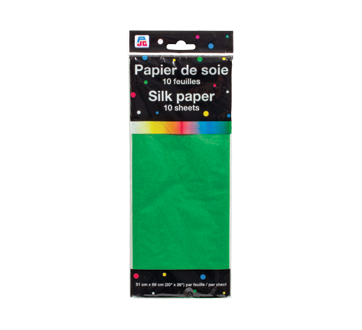 Papier de soie, 10 unités, vert