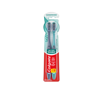 360 brosse à dents, 2 unités, moyenne