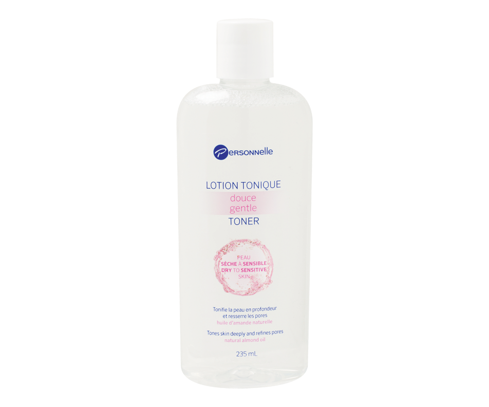 Lotion tonique douce, peau sèche à sensible, 235 ml Personnelle Tonique Jean Coutu
