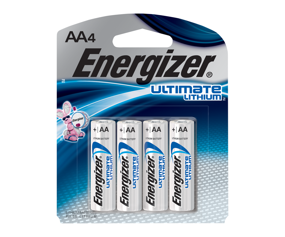 Ultimate AA piles lithium, 4 unités Energizer Pile et batterie standard Jean Coutu