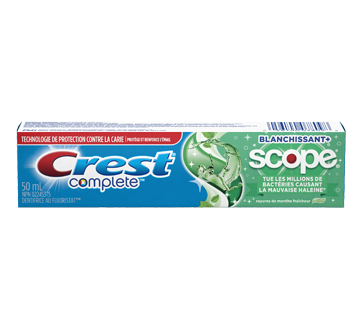 Image 2 du produit Crest - Complet Blanchissant avec Scope dentifrice, 50 ml, menthe fraîcheur