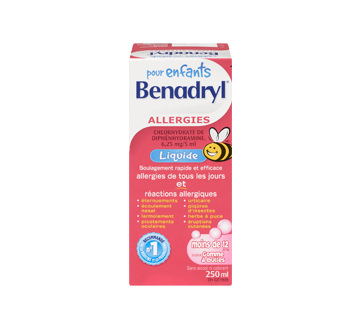 Image 3 du produit Benadryl - Benadryl liquide pour enfants, 250 ml, gomme à bulles