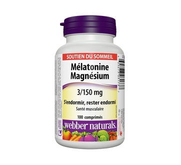 Image du produit Webber - Mélatonine magnésium, 100 unités