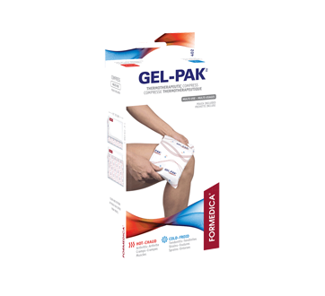 Compresse de gel chaude ou froide réutilisable avec pochette Gel-Pak, 1 unité, 15 cm x 25 cm