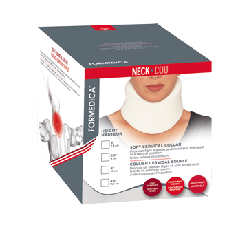 Collier cervical souple, 1 unité, longueur : universel, largeur : 10 cm, Blanc