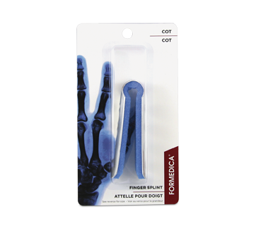 Attelle pour doigt, 1 unité, type : cot, grand, 8.5 cm