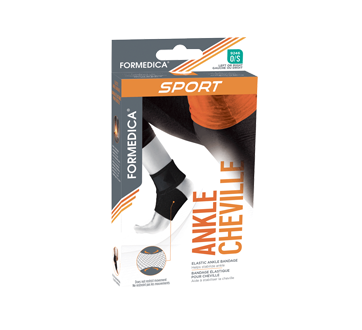 Bandage élastique pour cheville, 1 unité, taille unique, Noir