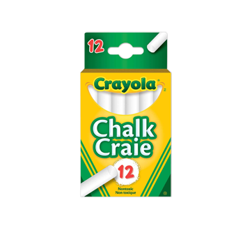 Image du produit Crayola - Craies blanches, 12 unités