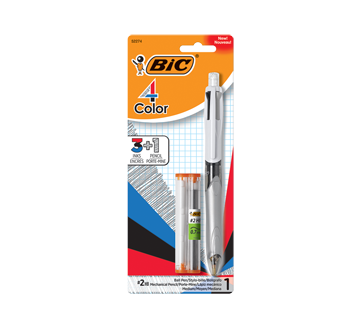 4 Color 3 + 1 stylo-bille moyen et porte-mine HB (0.7 mm), 1 unité