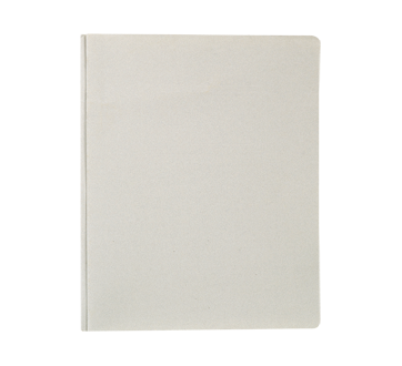 Couverture de rapport à 3 attaches, 1 unité, gris