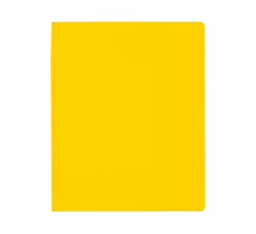 Couverture de rapport à 3 attaches, 1 unité, jaune