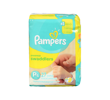 Couches Swaddlers, 27 unités, taille p, format jumbo