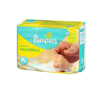 Image 2 du produit Pampers - Couches Swaddlers, 27 unités, taille p, format jumbo