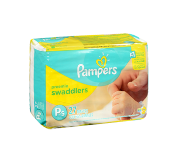 Image 3 du produit Pampers - Couches Swaddlers, 27 unités, taille p, format jumbo