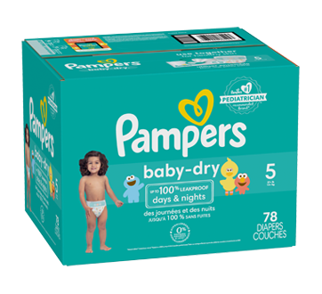 Pampers Couches Baby-Dry, taille 5, 78 couches - 78 ea