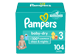 Vignette 1 du produit Pampers - Baby-Dry couches taille 3, 104 unités