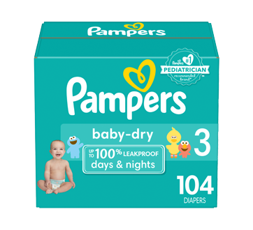 Image 1 du produit Pampers - Baby-Dry couches taille 3, 104 unités
