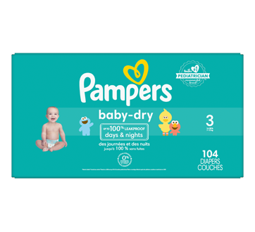 Image 2 du produit Pampers - Baby-Dry couches taille 3, 104 unités