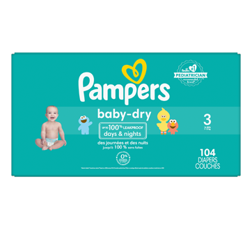 Pampers Couches Baby Dry Taille 3 - 34 Couches