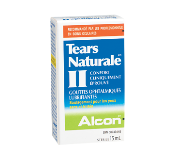 Image du produit Tears Naturale - II gouttes ophtalmiques lubrifiantes, 15 ml
