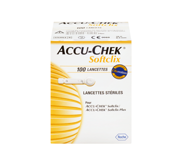 Image du produit Accu-Chek - Softclix lancettes stériles, 100 unités