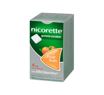 Image 1 du produit Nicorette - Nicorette gomme, 105 unités, 4 mg, fruit frais