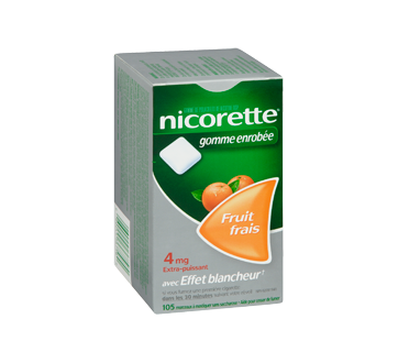 Image 2 du produit Nicorette - Nicorette gomme, 105 unités, 4 mg, fruit frais