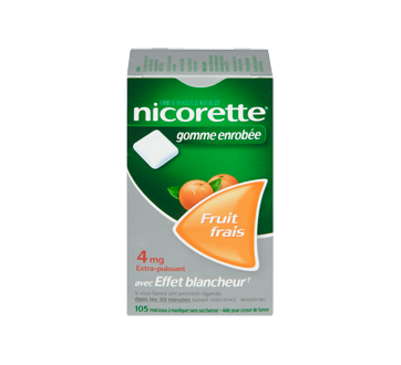 Image 3 du produit Nicorette - Nicorette gomme, 105 unités, 4 mg, fruit frais