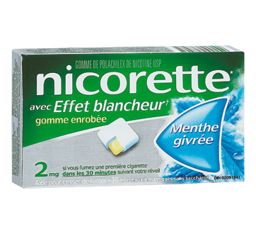 Image 1 du produit Nicorette - Nicorette gomme, 30 unités, 2 mg, menthe givrée